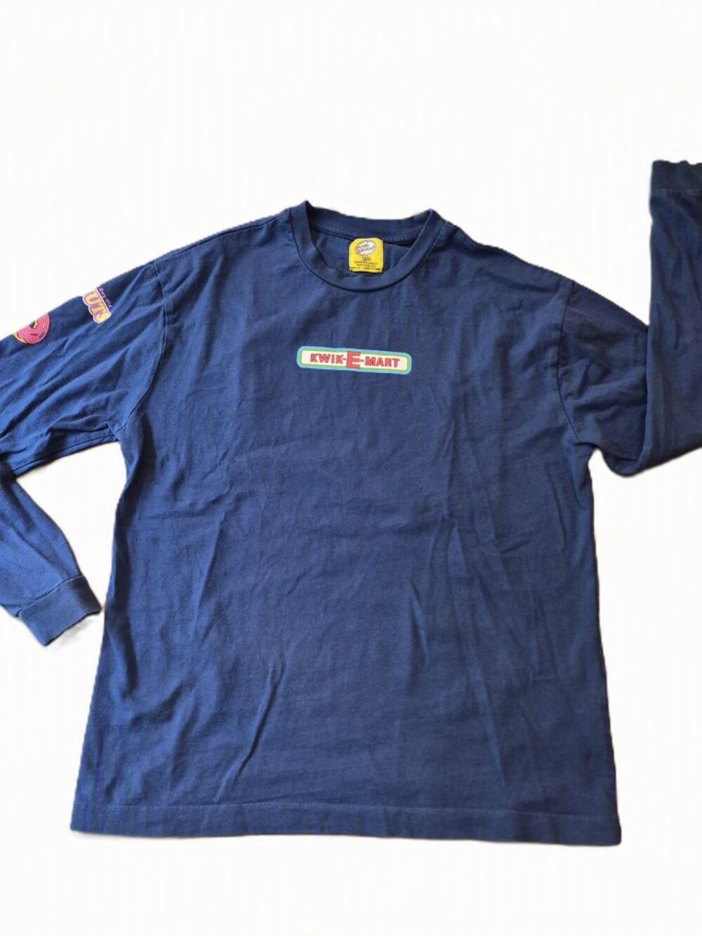 The Simpsons Kwik-E-Mart Long Sleeve T-Shirt XS Blue Graphic Collectible